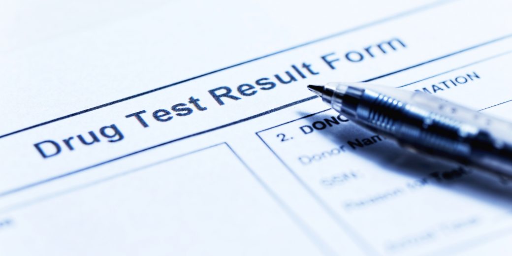 Drug test blank form